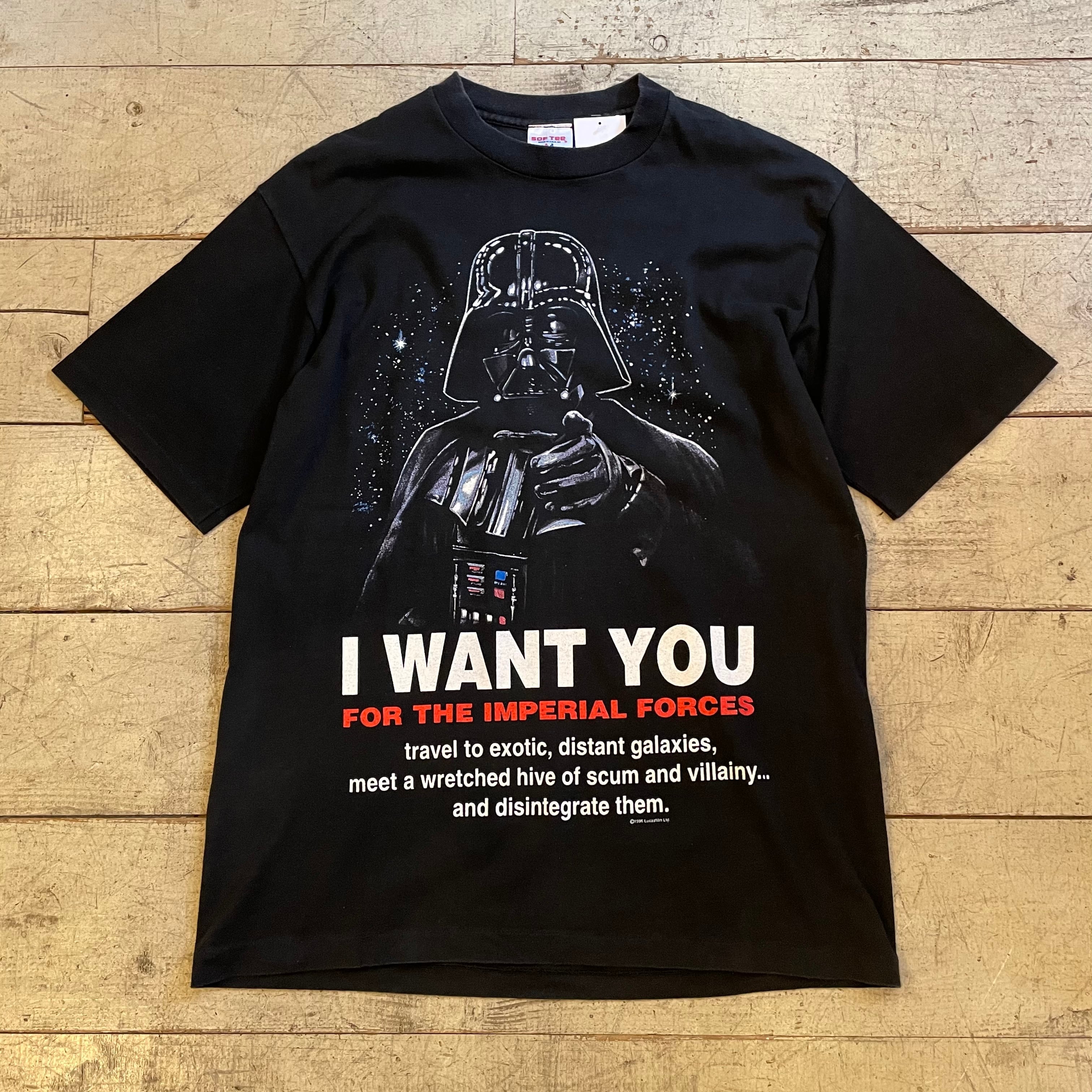 90s STARS WARS ダースベイダー Tシャツ I WANT YOU