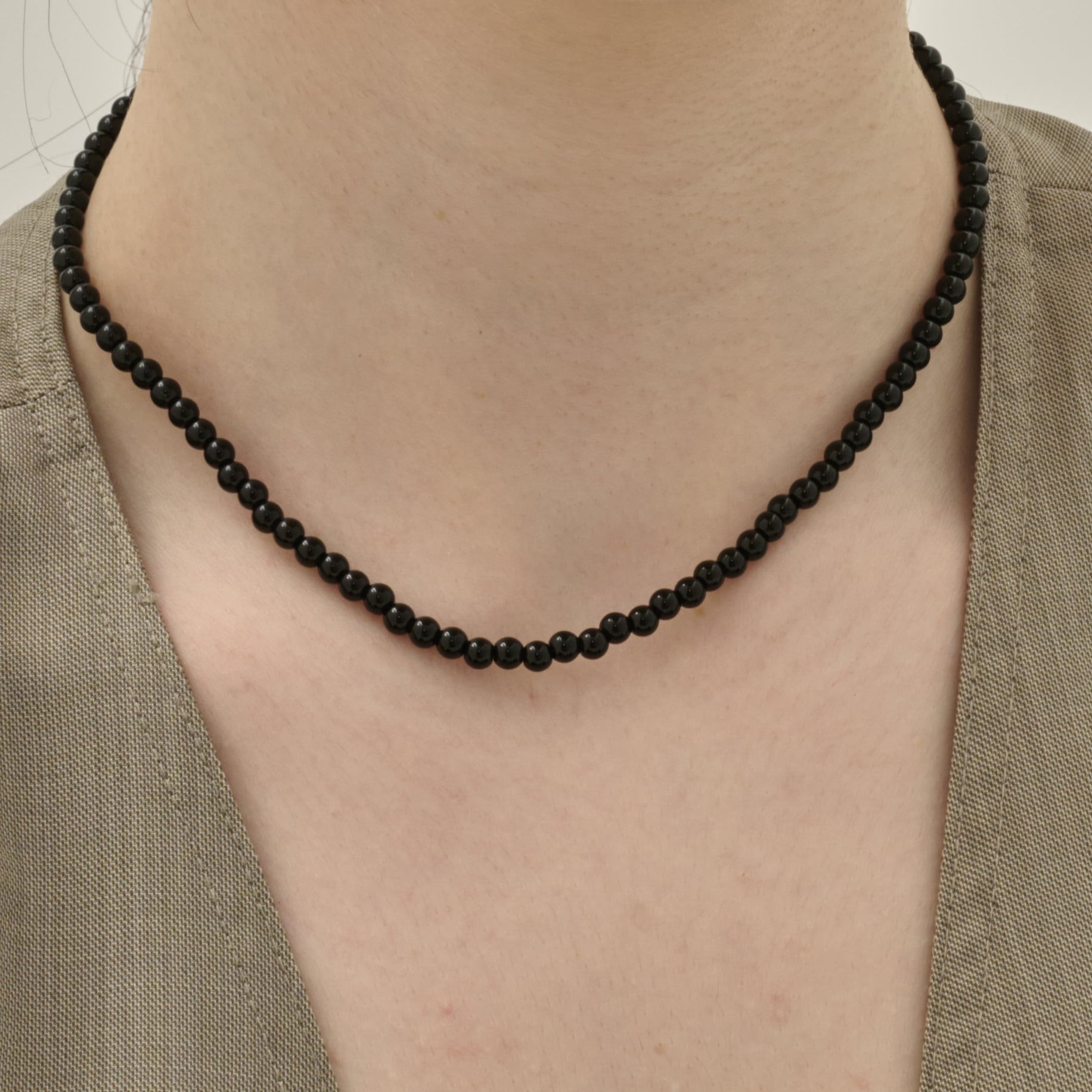 再入荷*silver925 onyx necklace N089 | RIN. accessory ｜ステンレス