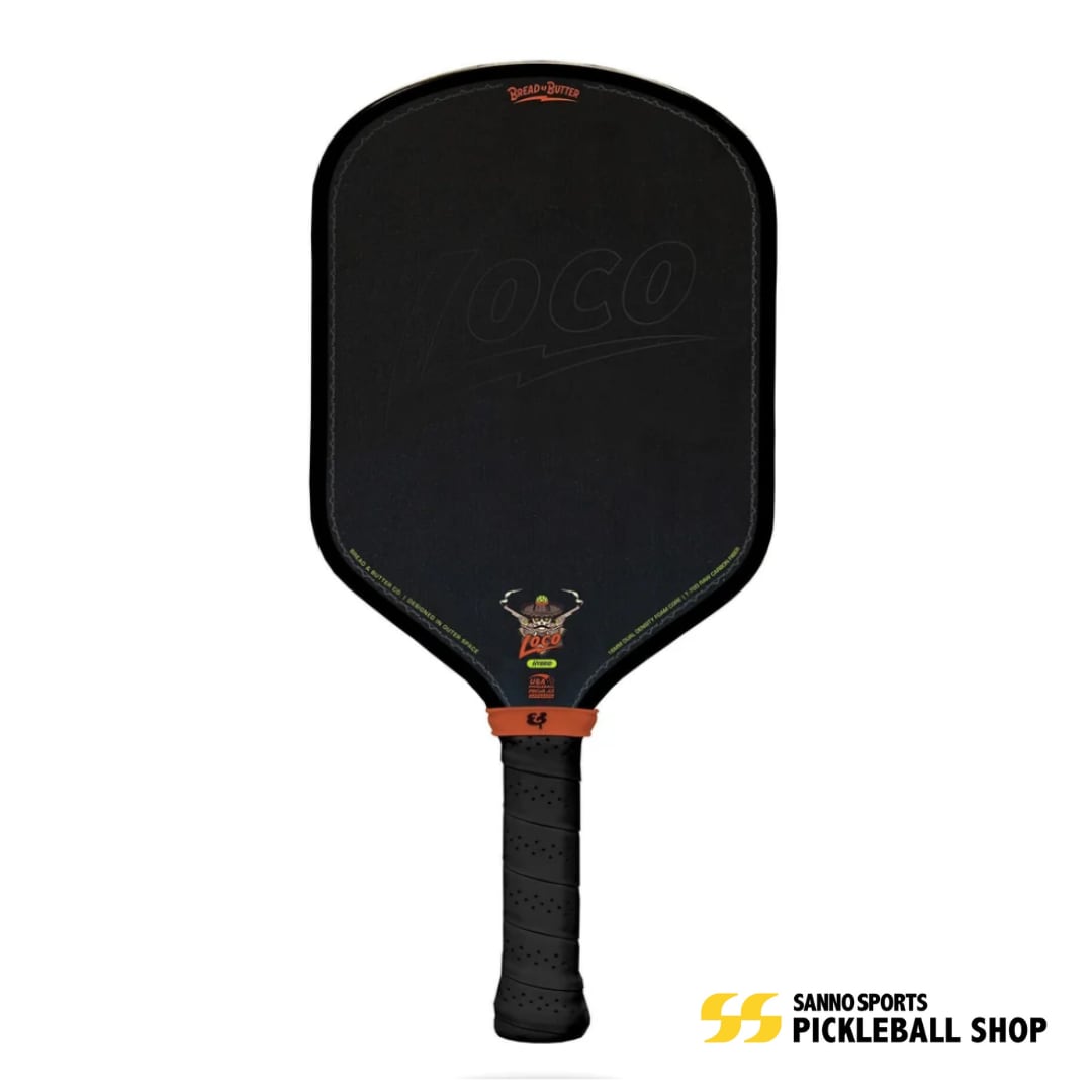 Bread&Butter - Loco 16mm Hybrid Black Pickleball Paddle ピックルボールパドル