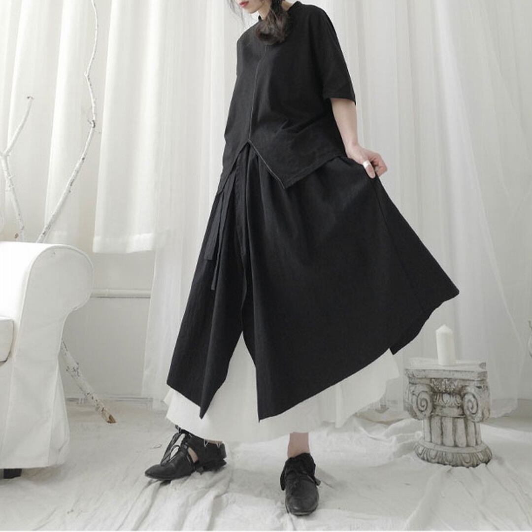 イレギュラー2層スカート SK0084