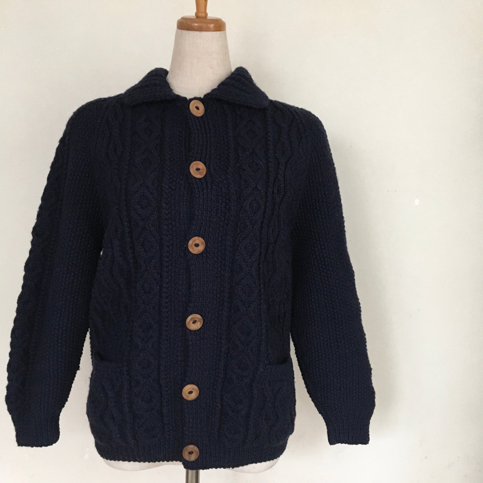 INVERALLAN fisherman knit cardigan