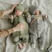 ニットロンパース カバーオール セットアップ ツーピース 足付き ジャンプスーツ ニット 長袖 赤ちゃん ベビー 新生児 秋 冬 女の子 男の子 ユニセックス 人気 おすすめ ベビー服 かわいい おしゃれ 誕生日 プレゼント 贈り物 ギフト 70 80 90 100 0歳 1歳 韓国 韓国子供服