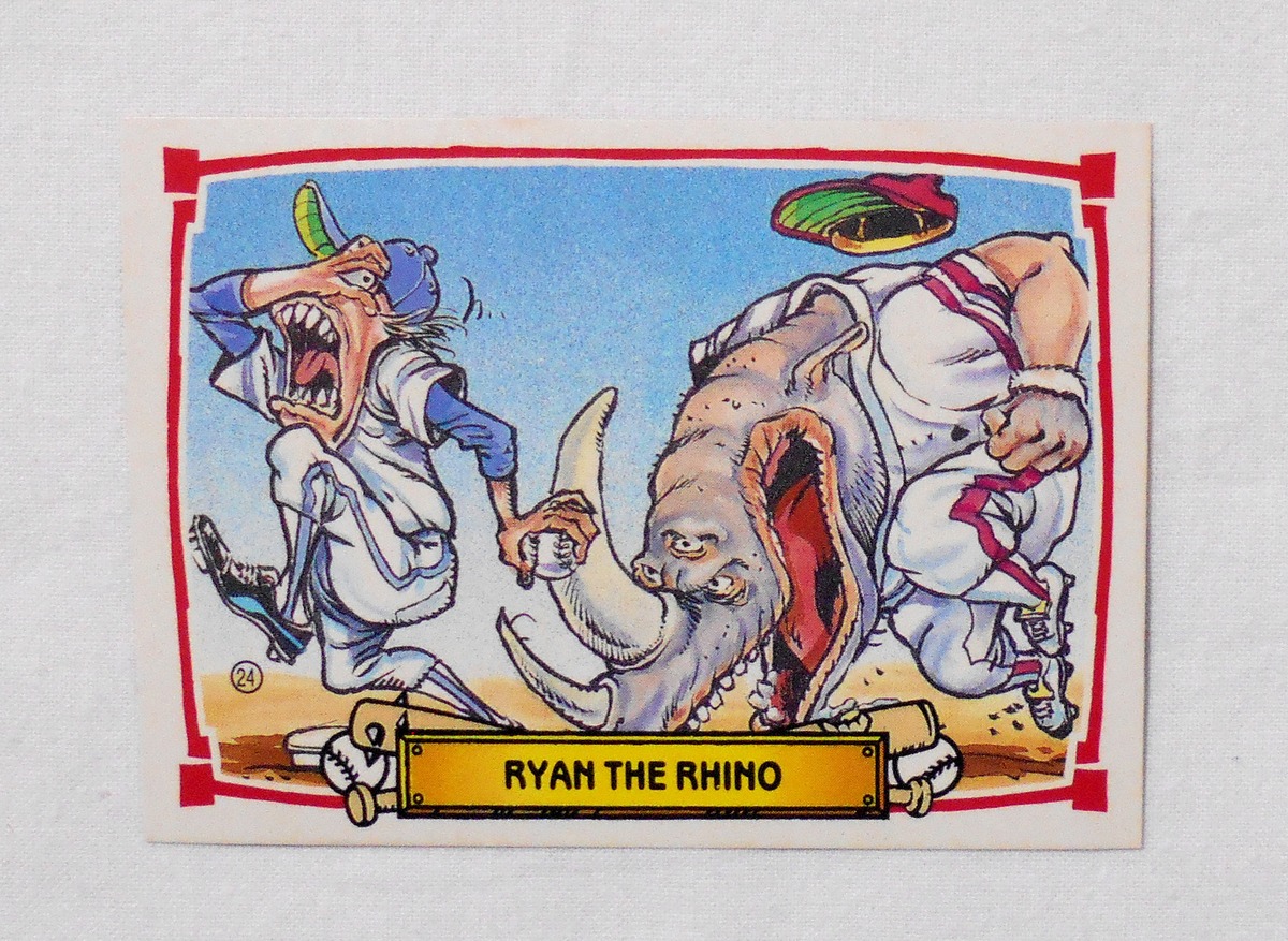 Ryan Rinno 【NO.24-B RYAN THE RHINO [BASEBALLS GREATEST GROSS OUTS STICKERS ...