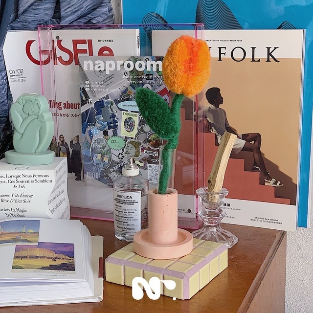 GIFT SET (C) / flower vase × tile tray