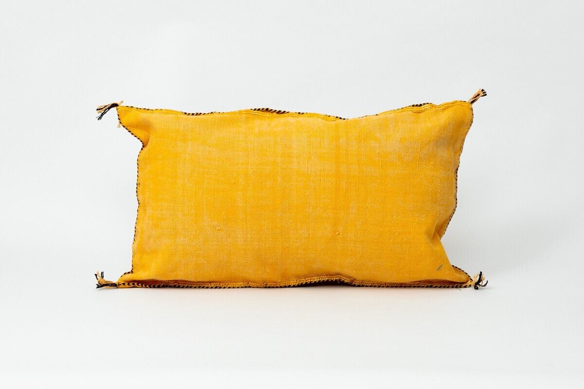 カクタスクッション Rectangle Yellow | モロッコ雑貨 Chez Nano