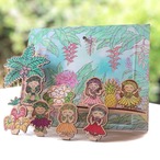 Photo Stand parts (ALOHA rainbow, ヤシの木)
