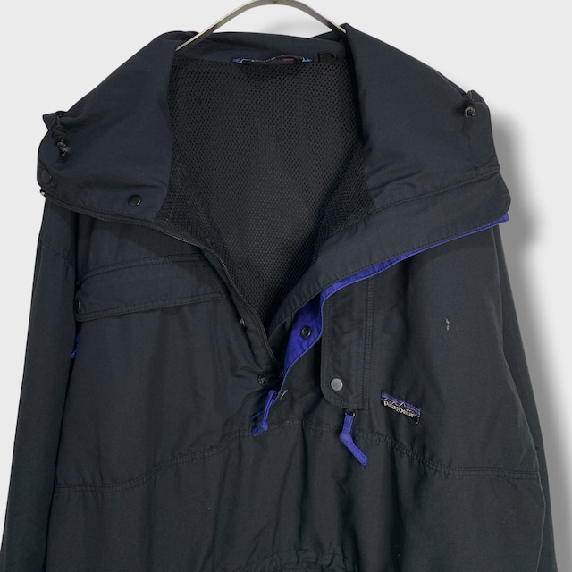 80s patagonia 香港製　バックボウルアノラック　ブラック　M
