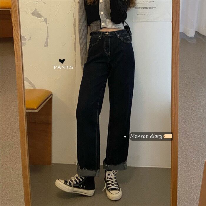 ジーンズ ルーズパンツ スプリング薄手 春物 モンロー16553198344