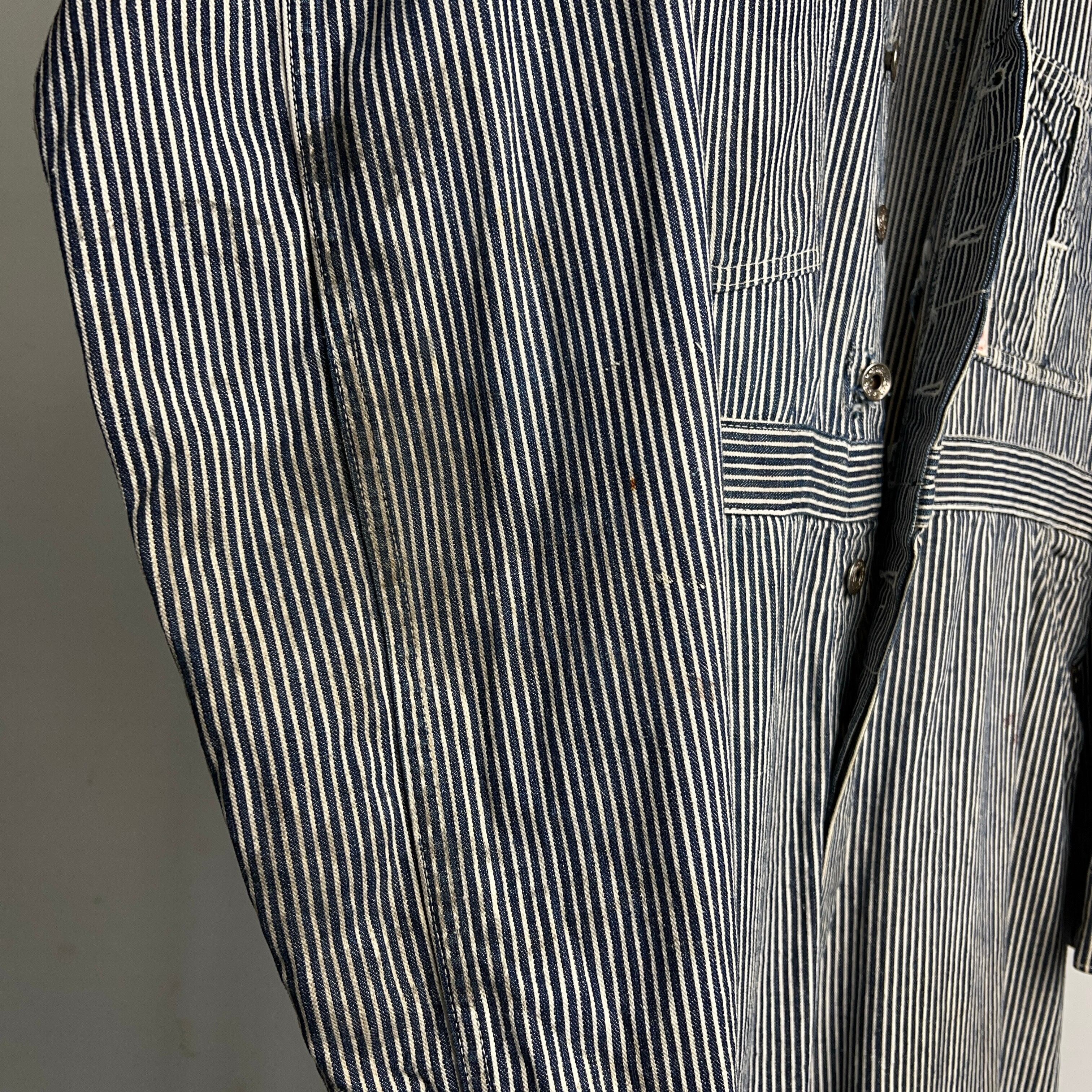 1940's HEADLIGHT Hickory Stripe Coveralls 40年代 ヘッドライト