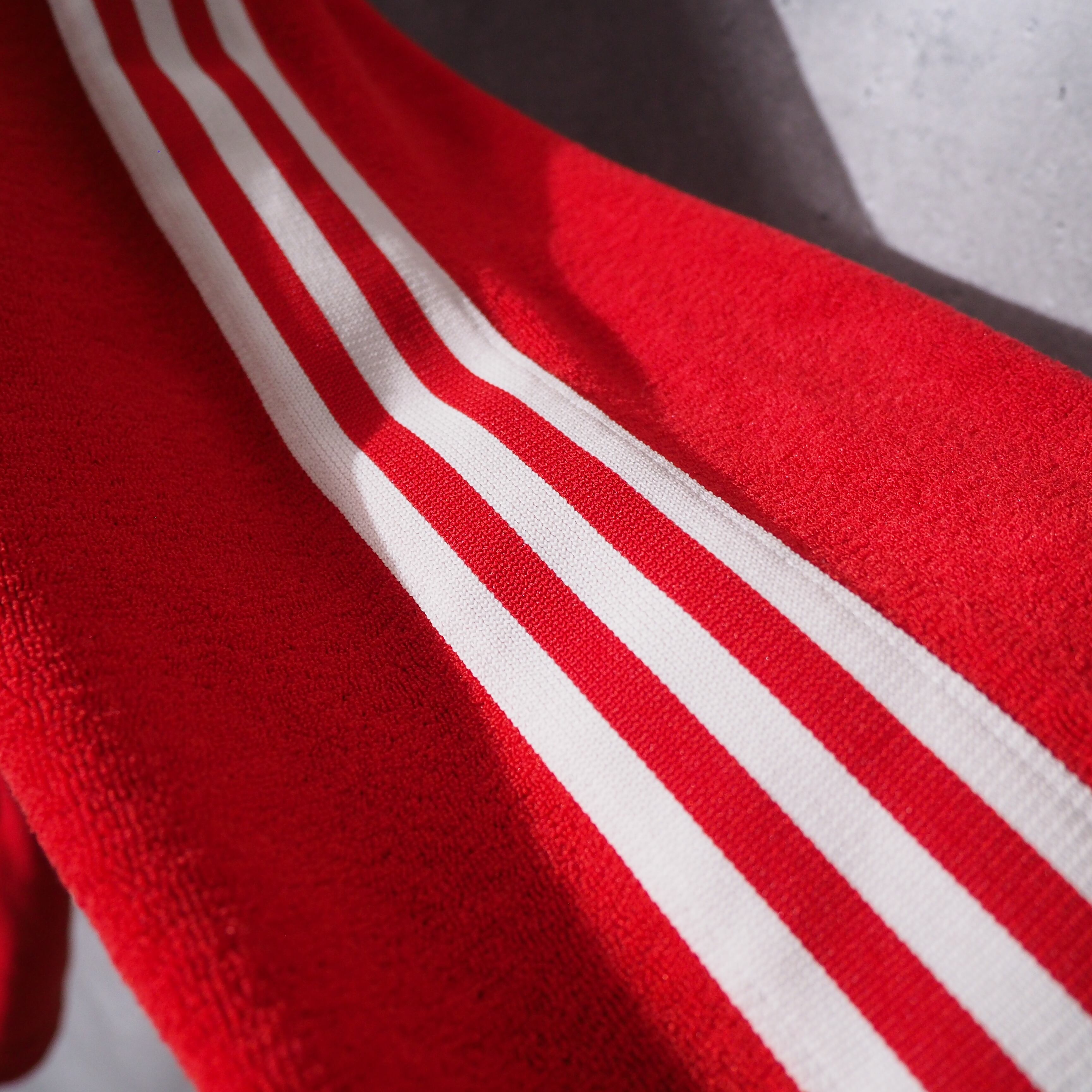 1980s " Old adidas " Pile Fabric vintage full zip Parker