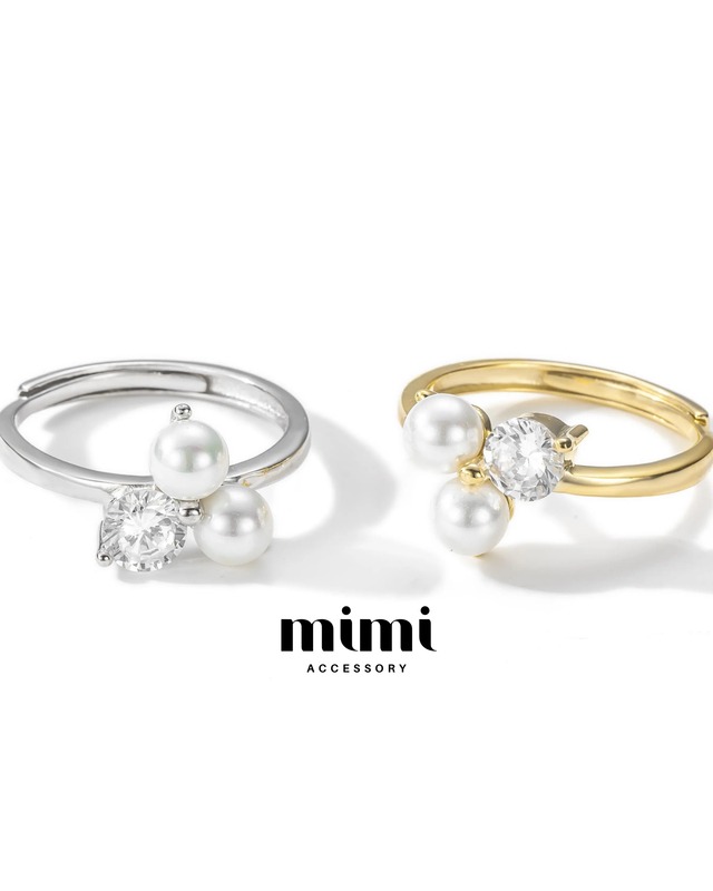pearl clover ring