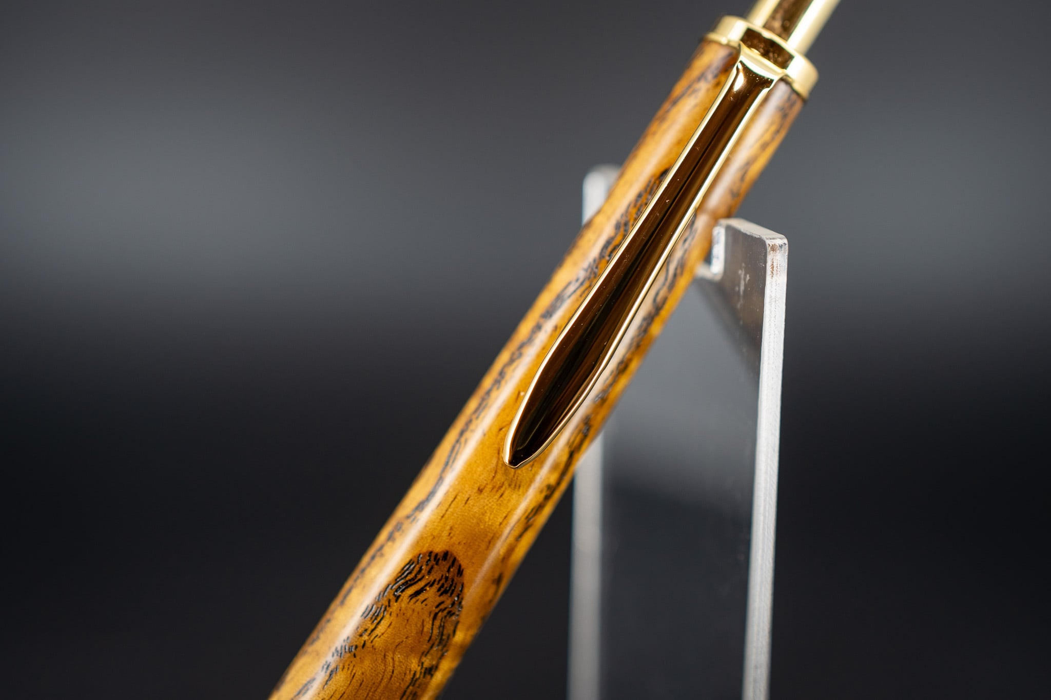 OUTLET 【バット材の王様】 タモ 玉杢 拭き漆 細軸 gold MP