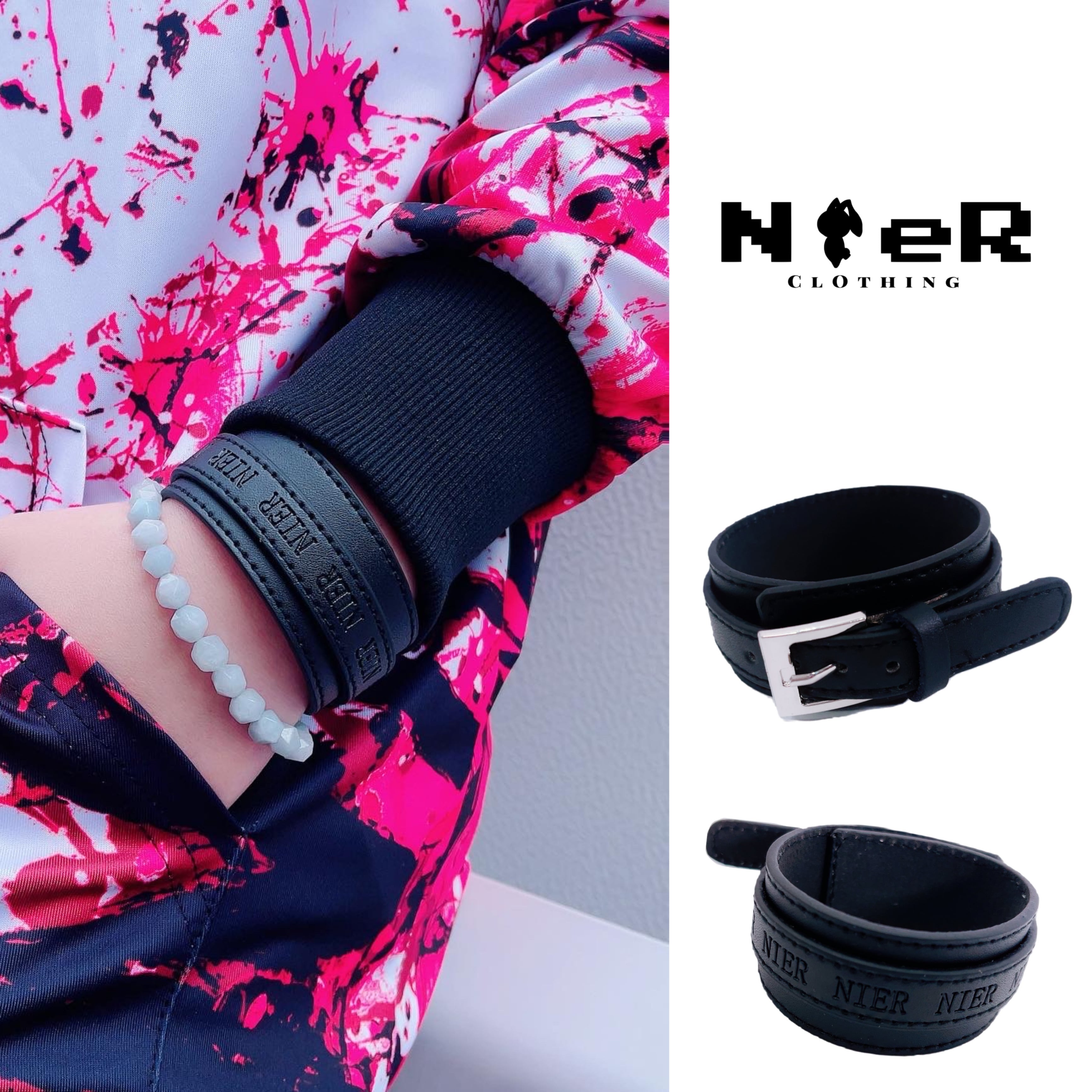 NieR LEATHER BRACELET | NIER CLOTHING powered by BASE