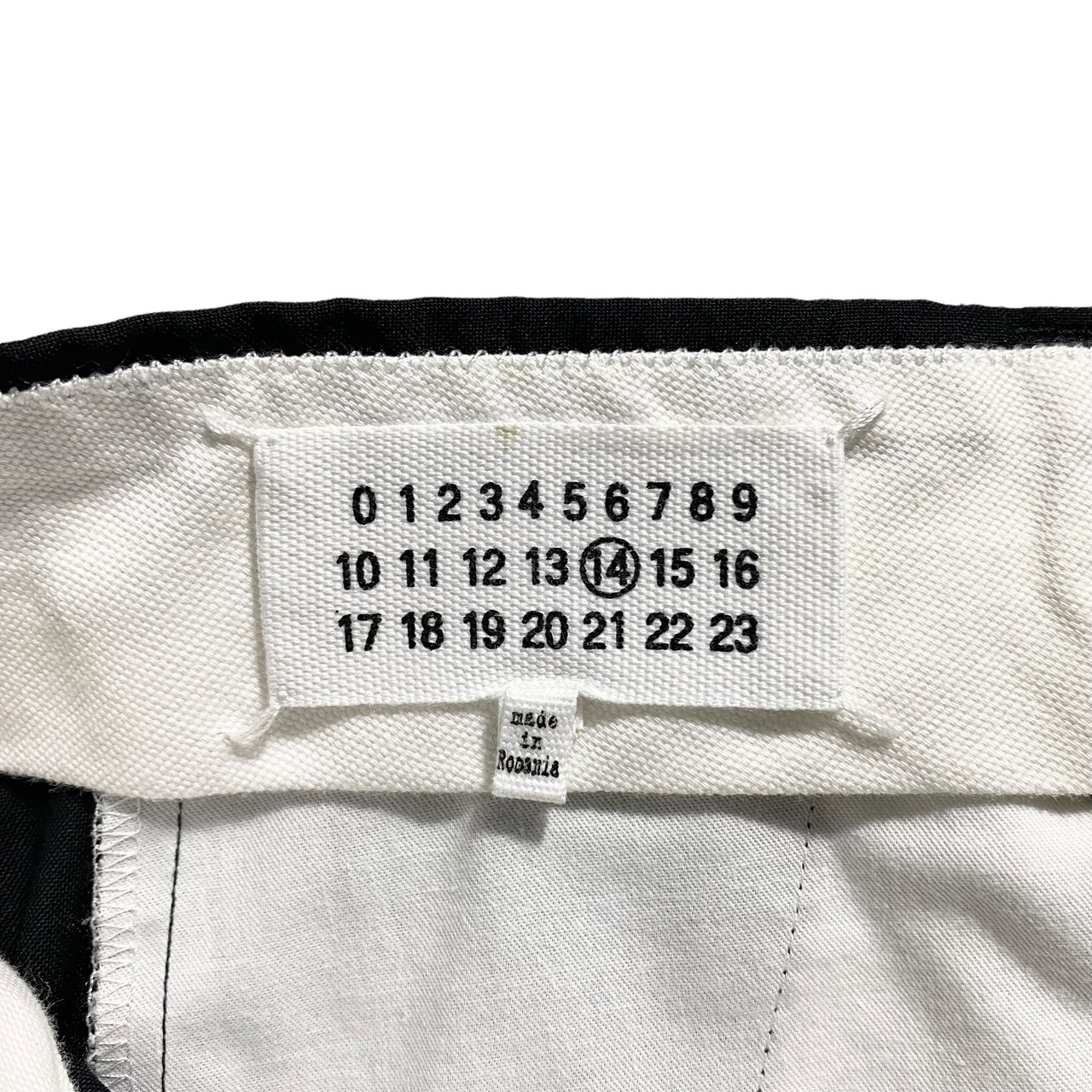 MAISON MARGIELA black wool slacks