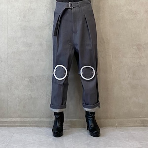 Knee Pad pants / GRY denim【Lau made in japan】