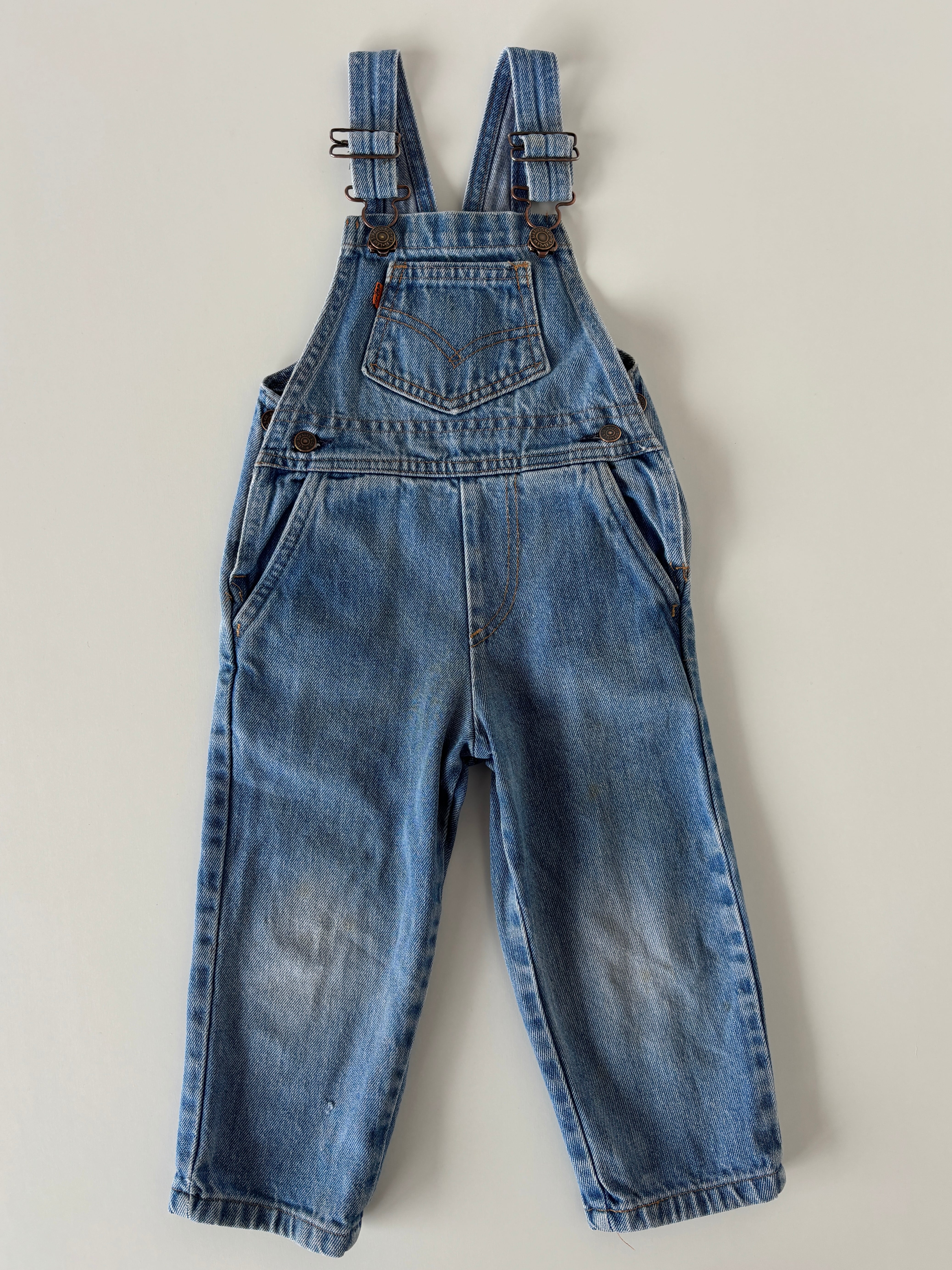 【2T相当・vintage】USA製 Levi's オレンジタブ デニムオーバーオール