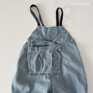 【minipoint】ビスケットオーバーオール 80〜120cm