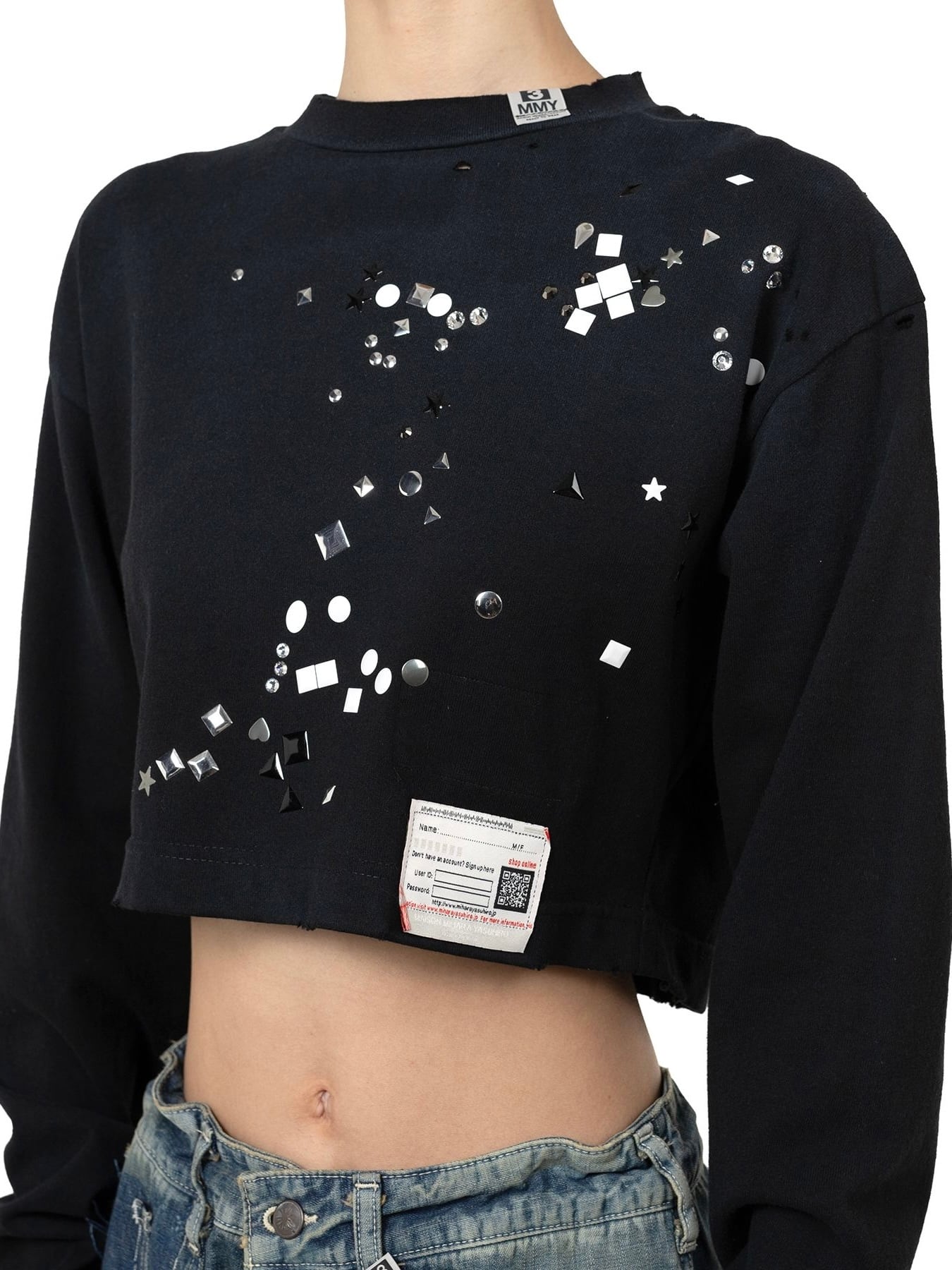 25AW】Maison MIHARA YASUHIRO ミハラヤスヒロ / FEmbellished Cropped