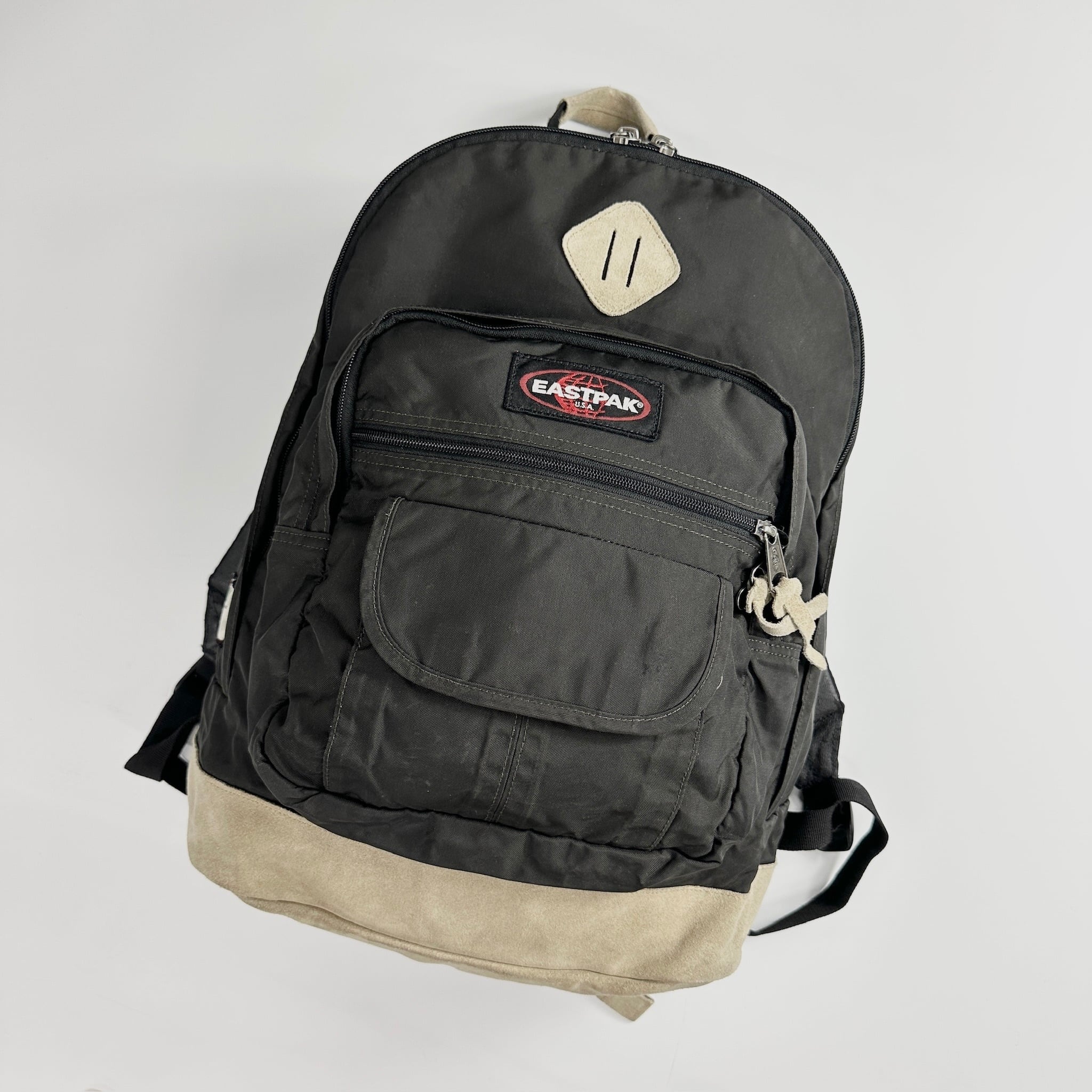 00s EASTPAK leather bottom Backpack