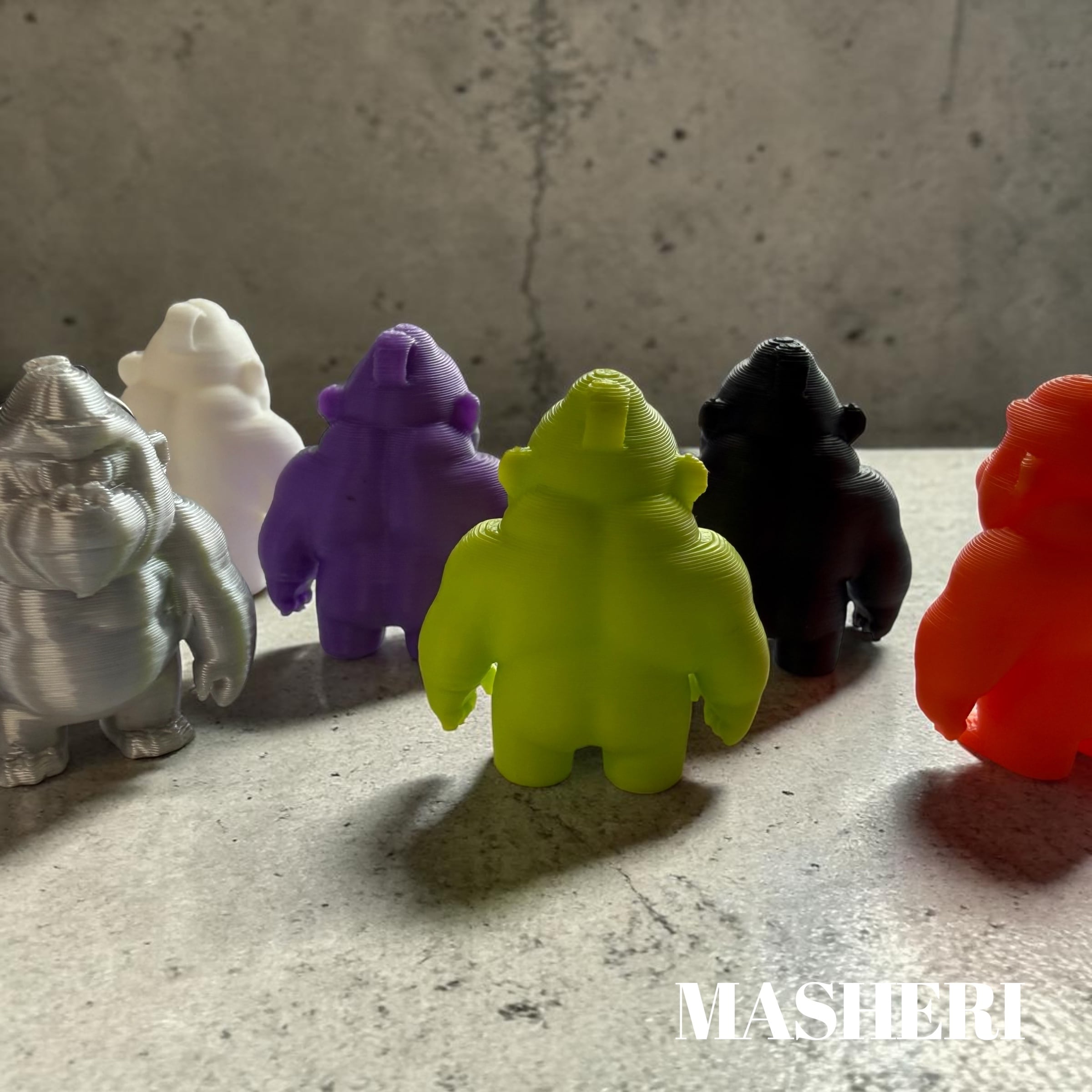 ゴリラ　アメジスト　ジャスパー共生　92g ユニーク newカラー登場2p大ゴリラ | MASHERI partsshop