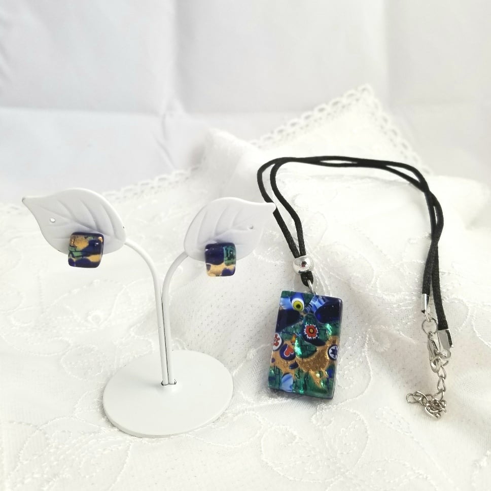 ベネチアングラス アンティーク風ブローチ ゴールド | ベネチアン