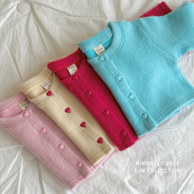 NINIBELLO25冬）キャンディーハートカーディガン