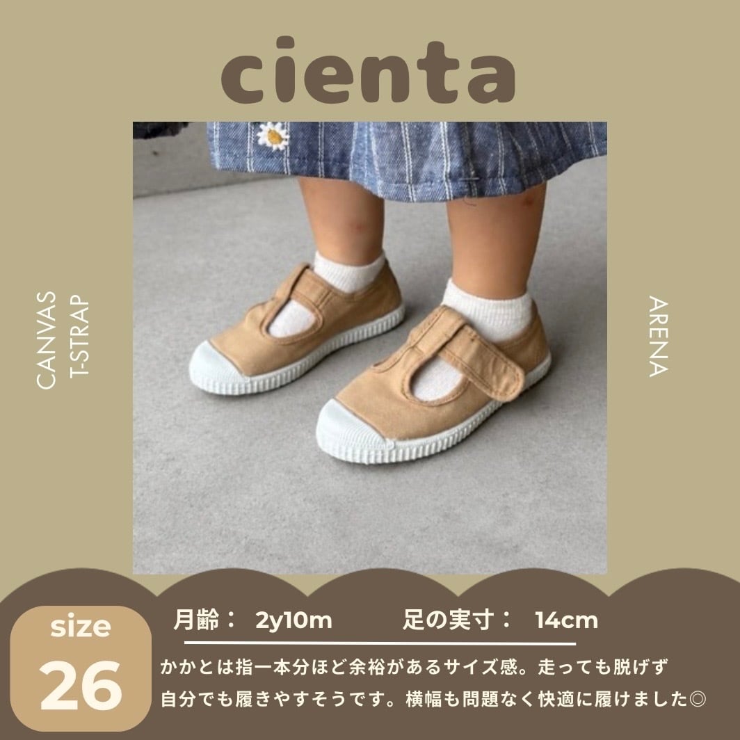 【即納】cienta / canvas Tstrap / arena / No.21