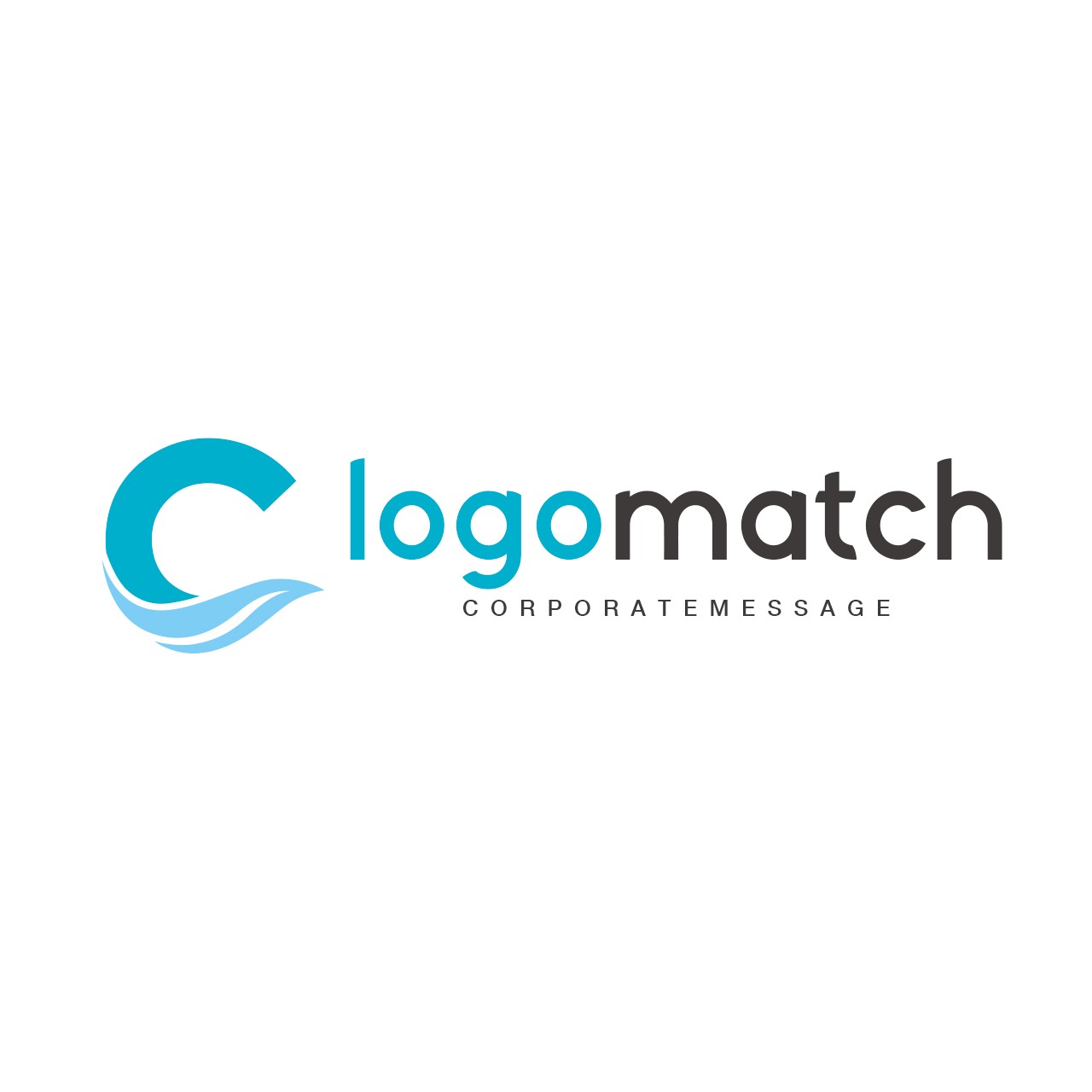 優雅な波のCのロゴ