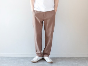 LiSS / LINEN STRAIGHT PANTS - Beige