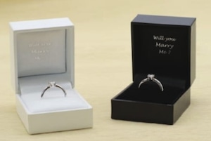 プロポーズ用リングケース　「Will you Marry Me?」メッセージ刻印入りケース　10個入り　TBBR-012A