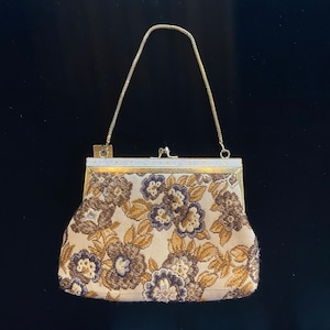Padded floral purse