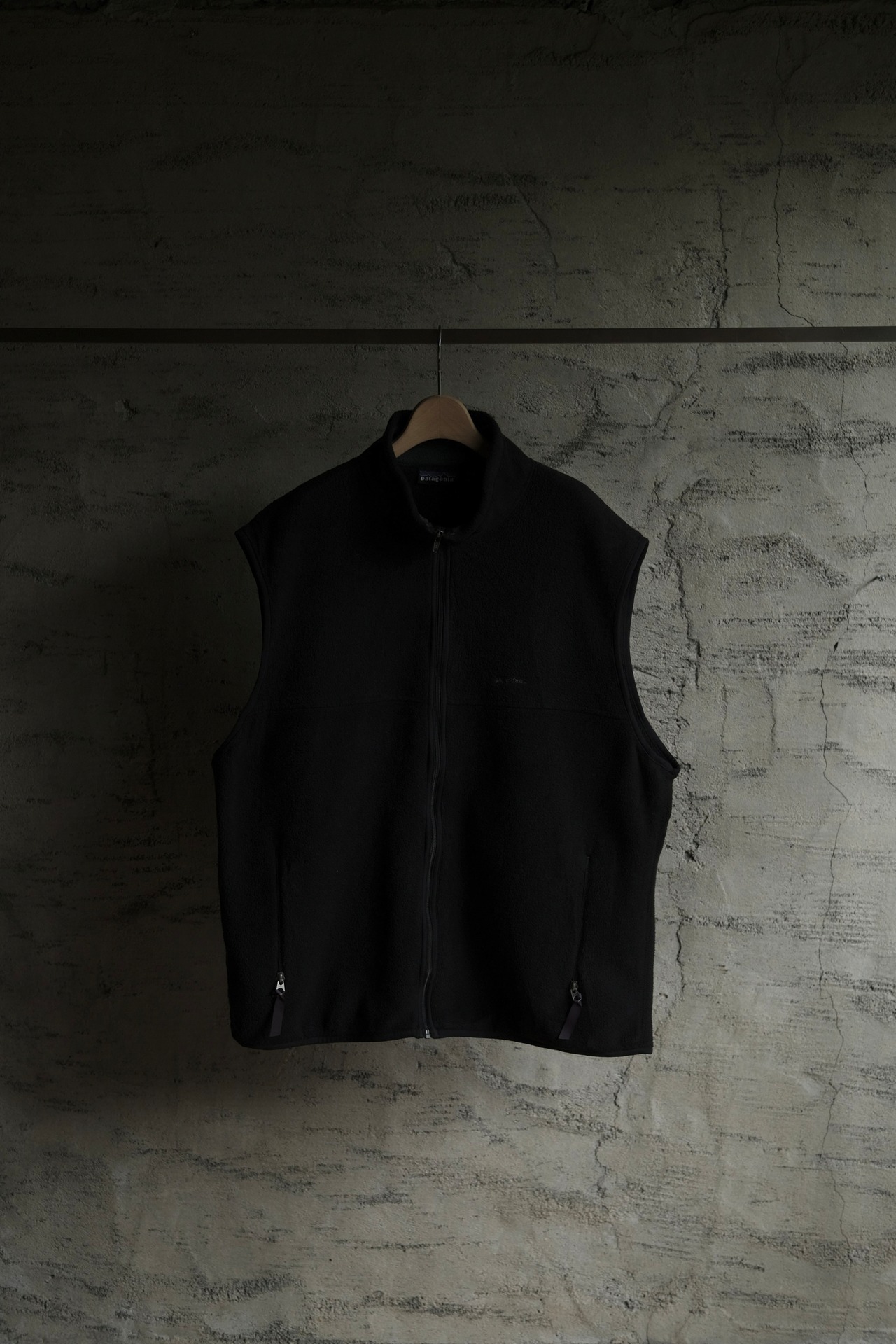 Utah／90's "patagonia" fleece vest／black
