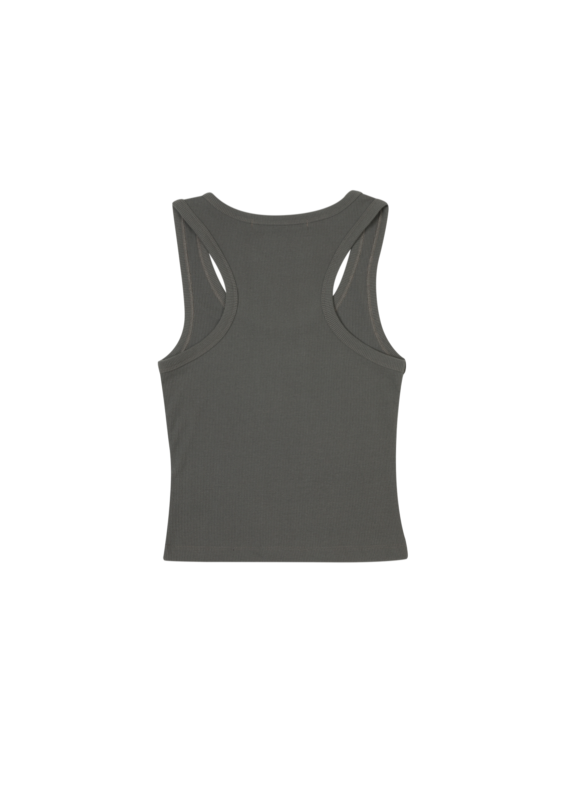 BOHEMIAN SEOUL] BASIC SLEEVELESS CROP TOP, KHAKI 正規品 韓国