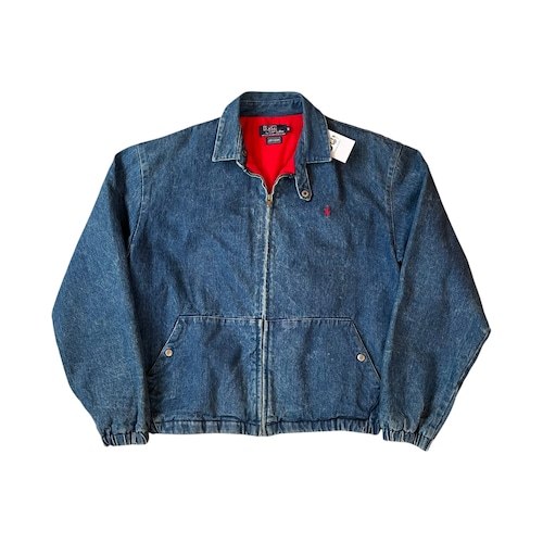 1980s-1990s Polo Ralph Lauren Denim×Flannel Lining Swing Top Jacket