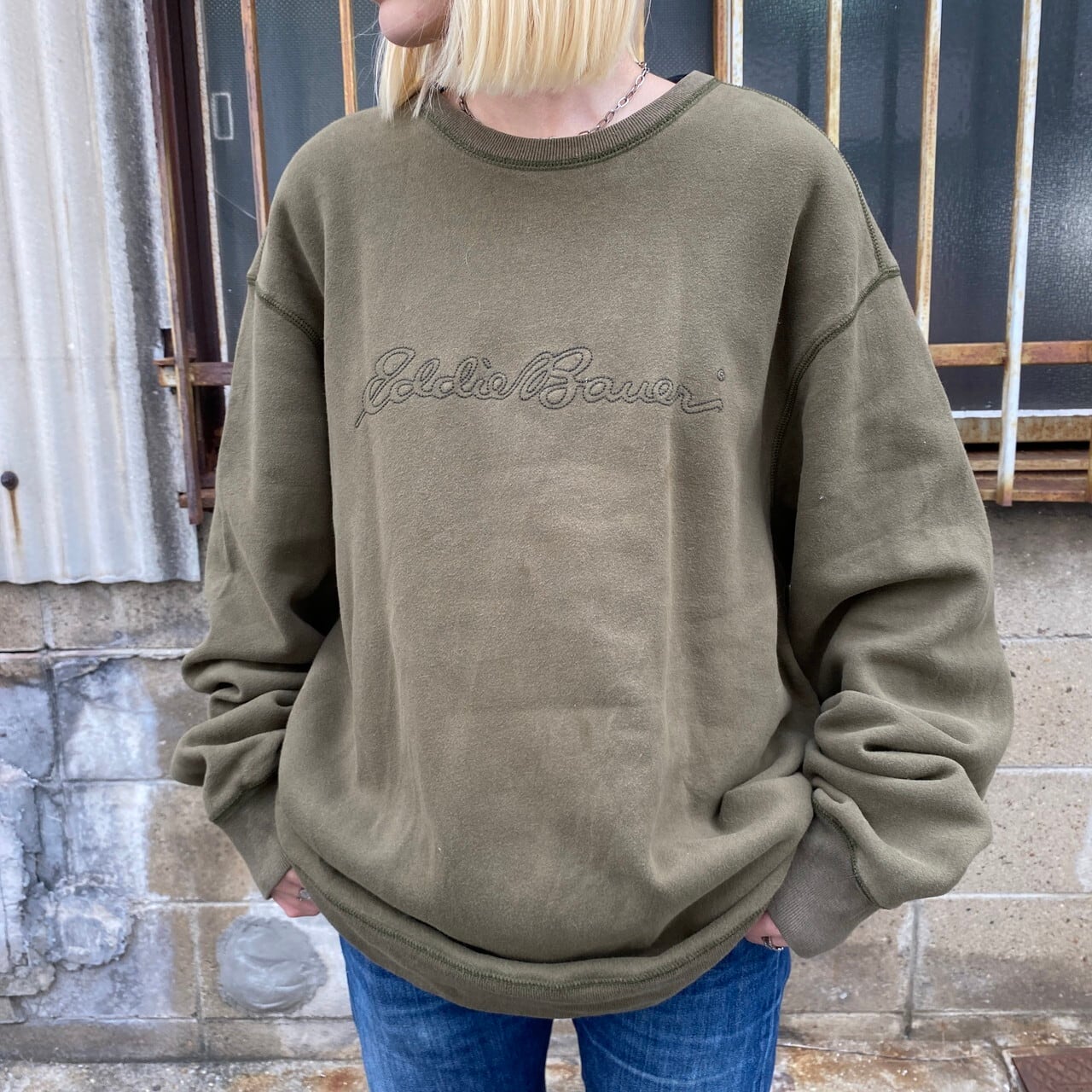 eddie bauer エディーバウアー スウェットポロ