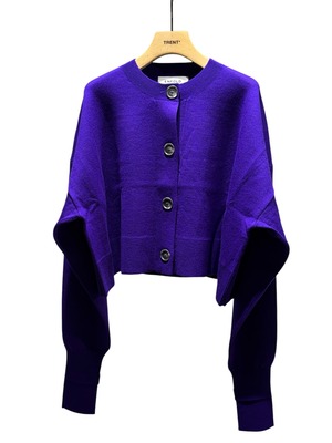 【25SS】ENFOLD エンフォルド / BIG-BUTTON SHORT-CARDIGAN / カーディガン