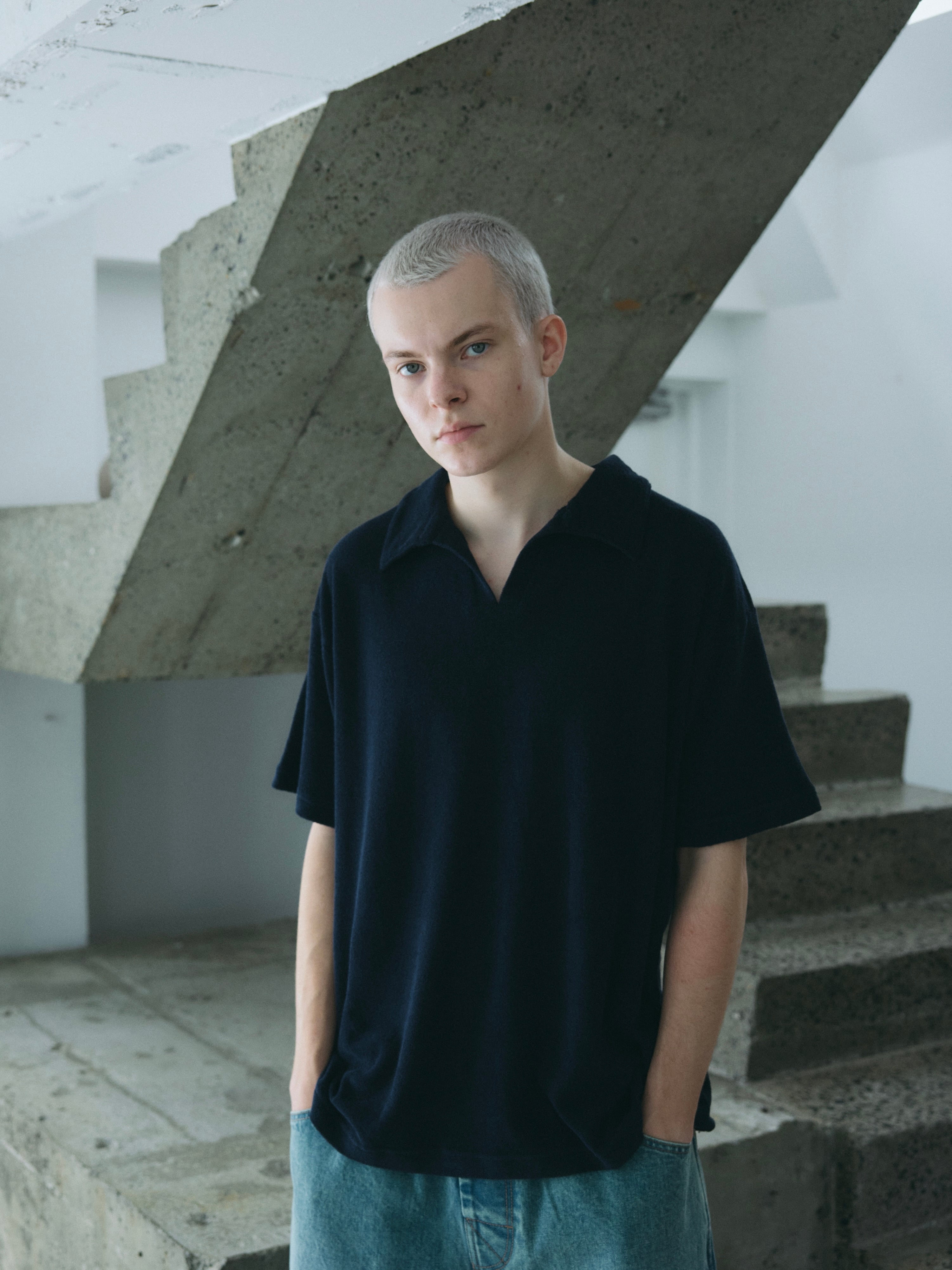 COMFORTABLE REASON / COMFORT PILE POLO - NAVY | DEXIM