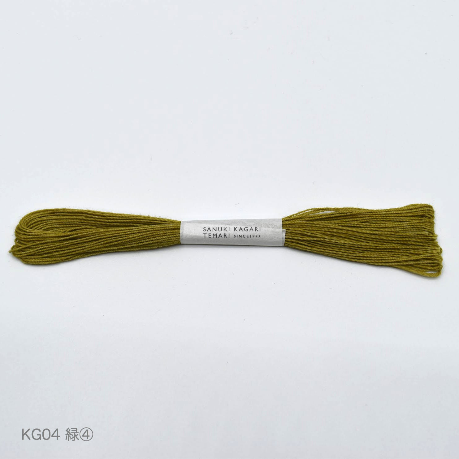 草木染めかがり糸 緑系_単品 | 讃岐かがり手まりオンラインショップ