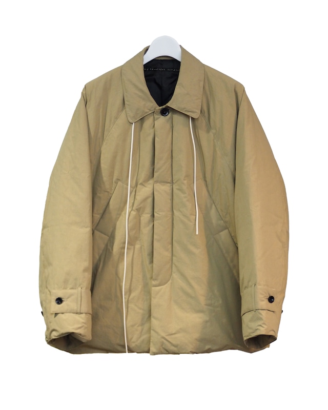 【LAST1】COTTON TYPEWRITER DOWN BLOUSON(BEG)