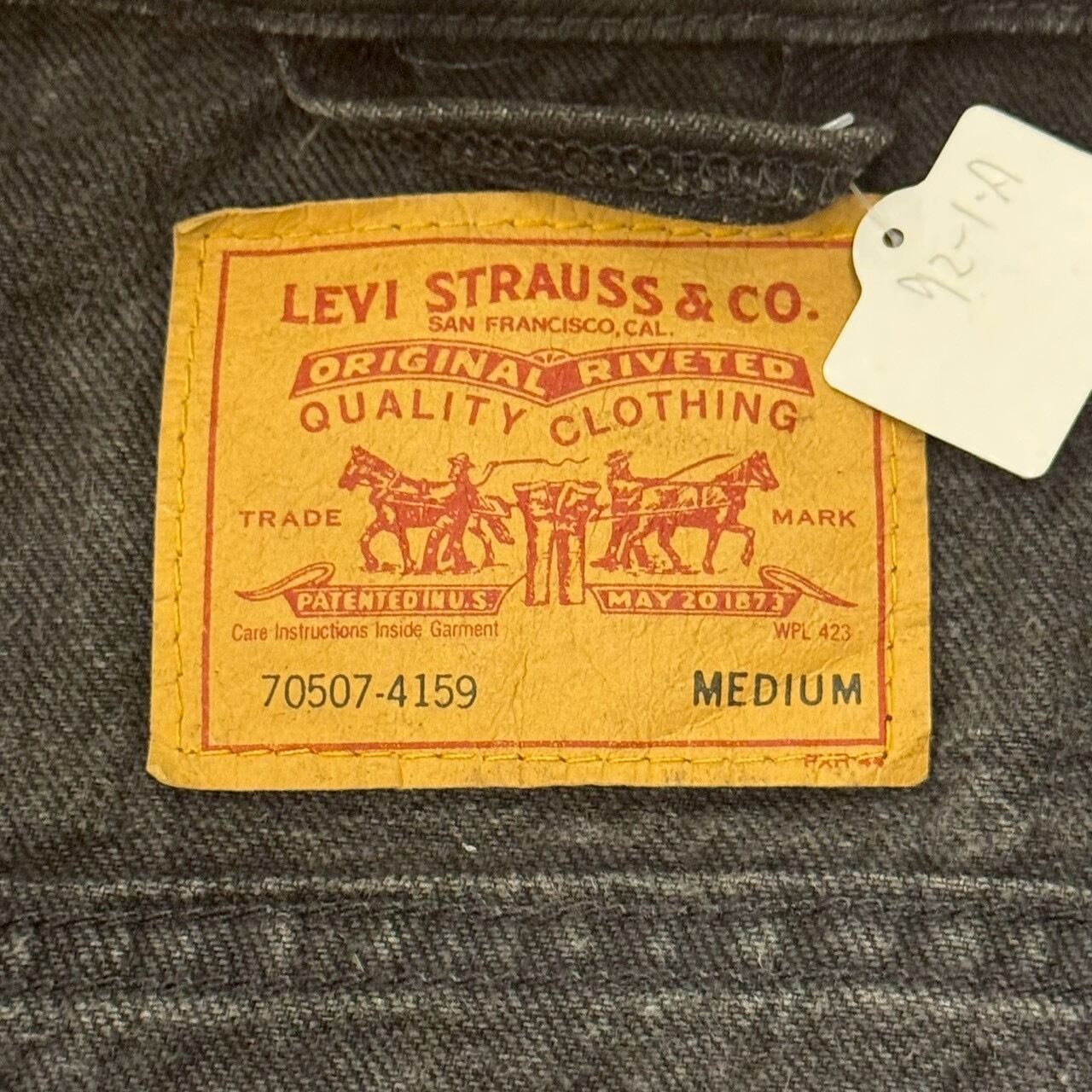 Made in USA】90's Levi's 70507-4159 Black Denim Jacket | spike osu
