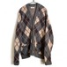 Vintage Argyle Acrylic Cardigan [1960s-]