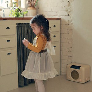 冬ハイネック肩フリルリブインナー4色