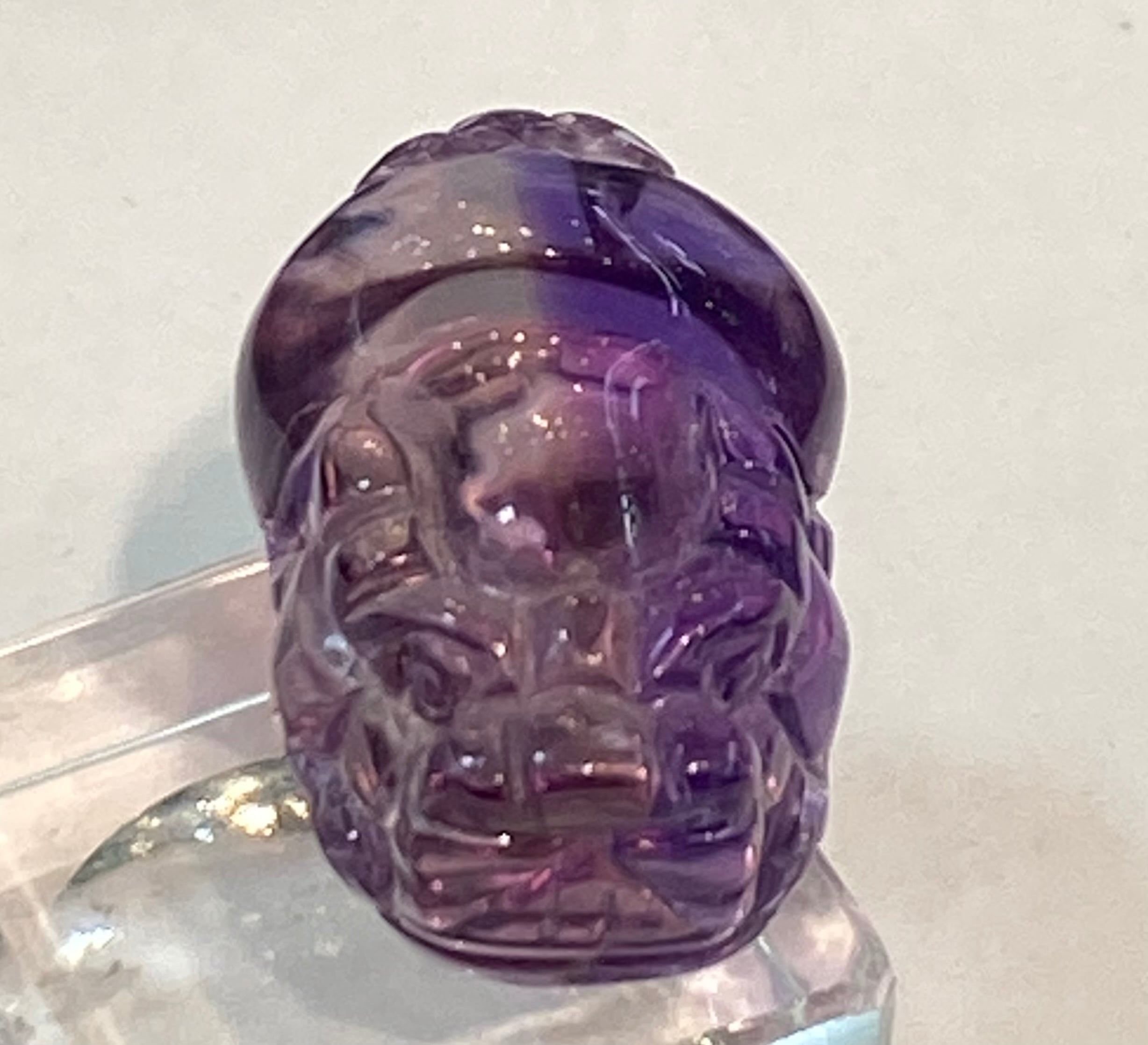厳選 ナミビア産 宝石質 アメトリン アメジスト貔貅 ヒキュウ 透明度