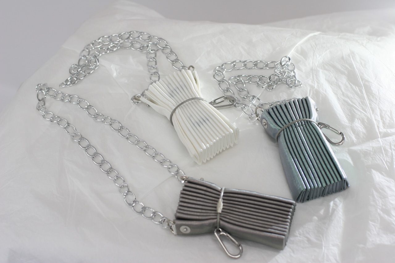 【CHIDORI】Morpho Organ Pleated Bag(CH2603-Z001)