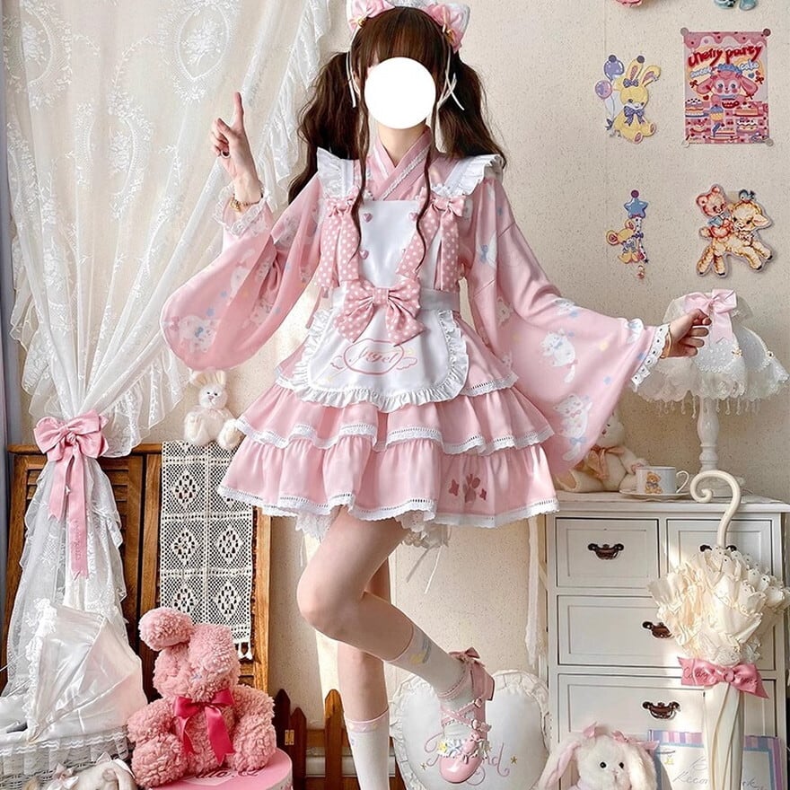 ゆいこ レディース服まとめ売り オーダーメイド コーデセット ゴスロリファッション 通販 With U メイド服 セットアップ 3点