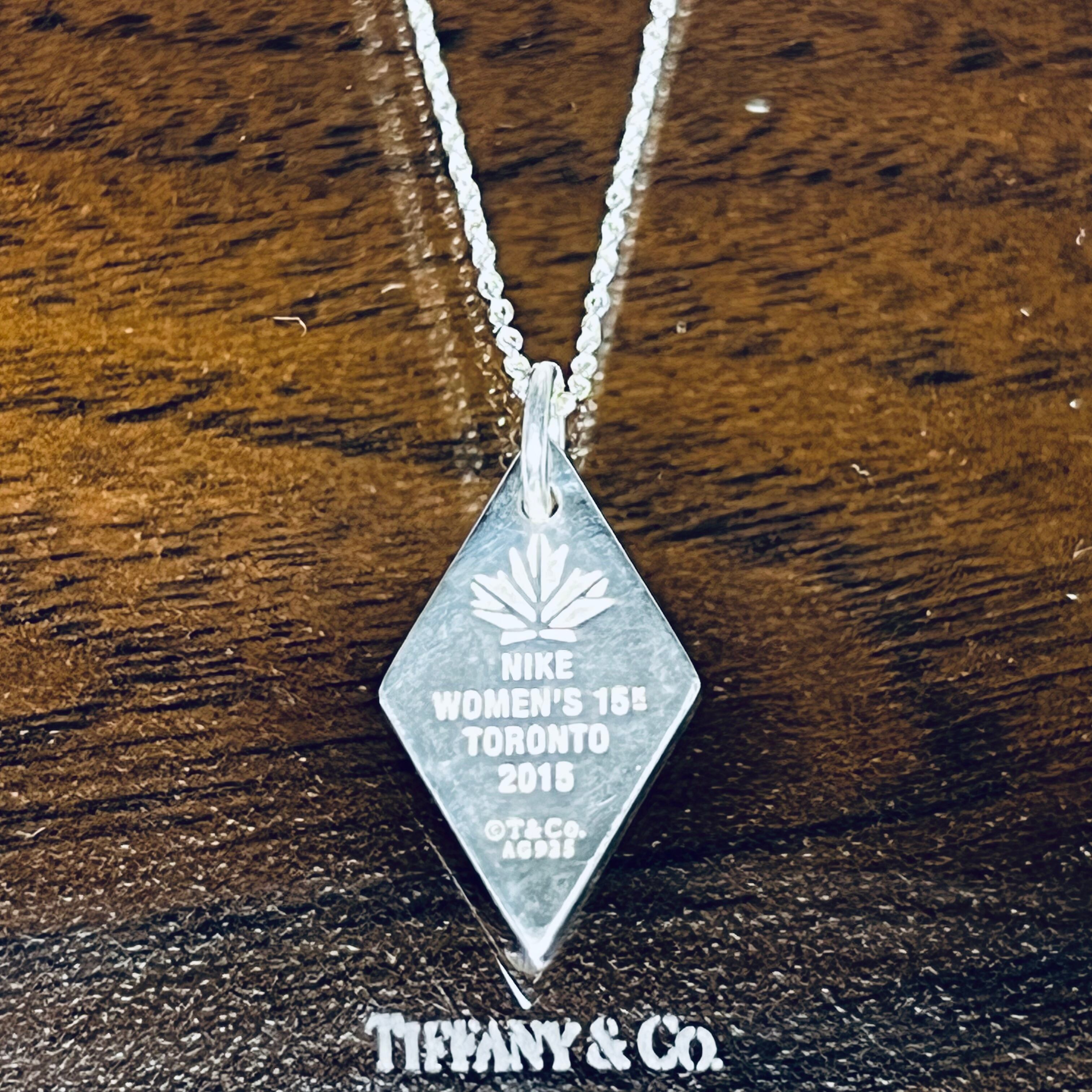 TIFFANY & CO. x NIKE Women's 15K Toronto 2015 Charm Necklace