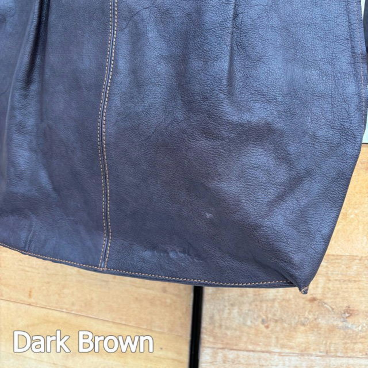 Mathar Goat Leather Bag 2Color　ゴートレザーバッグ　レザーバッグ　山羊革　革　かばん　Bag　Leather　Brown