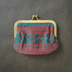 がま口刺繍ポーチ　J