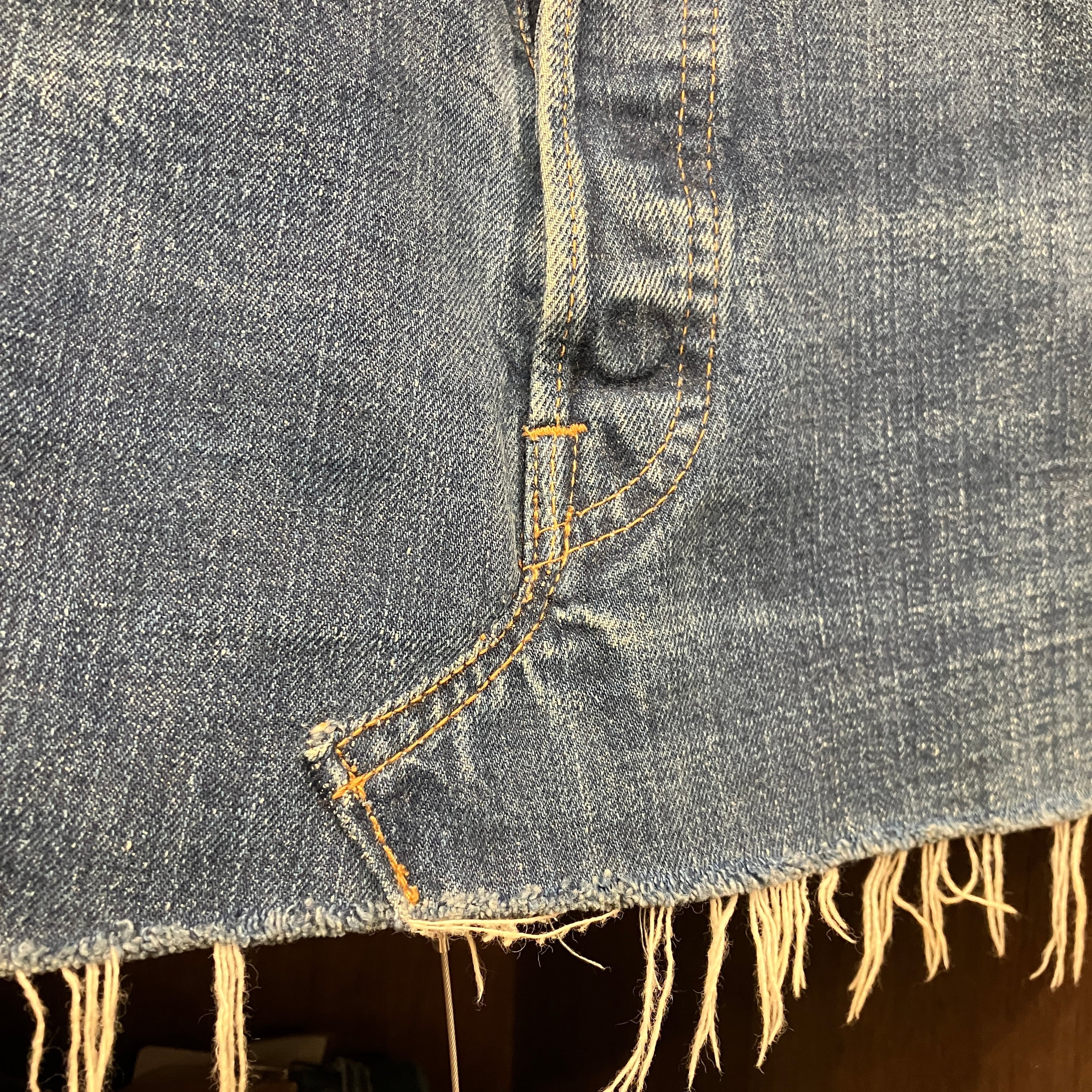 1970'S LEVI'S 501 66 SINGLE REMAKE DENIM SKIRT | safarionline