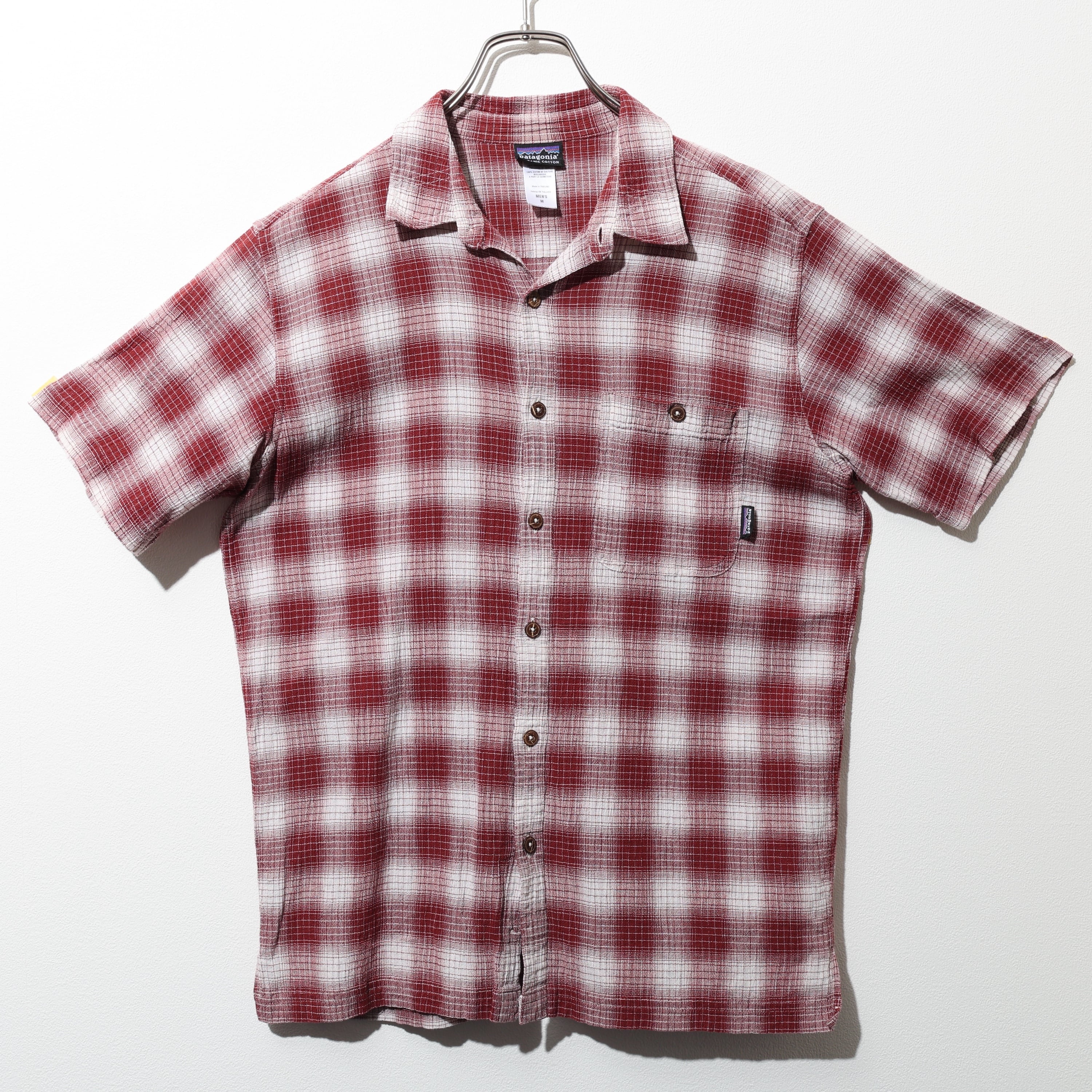 極美品 M 11年 ボルドー A/C Yarn Dyed Shirt Patagonia ACシャツ
